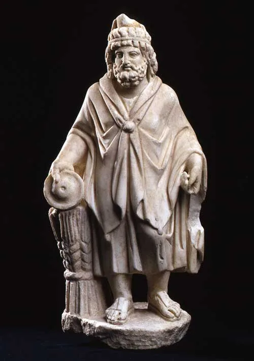 Marble Sculpture of Saturn-Baal, view 1