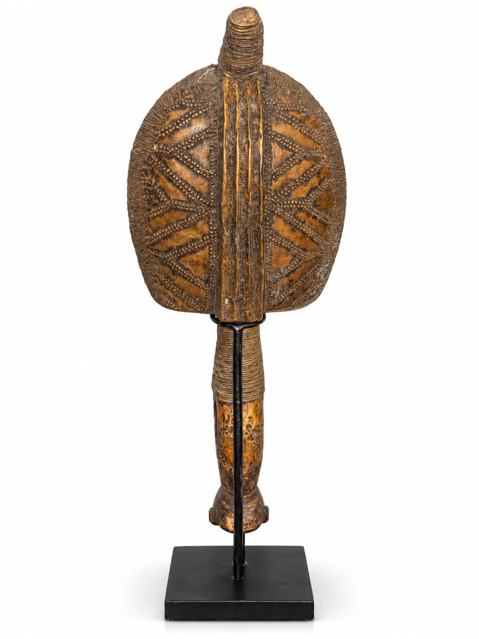 Reliquary Guardian Figure with Verdigris Patina, Bakota, reverse