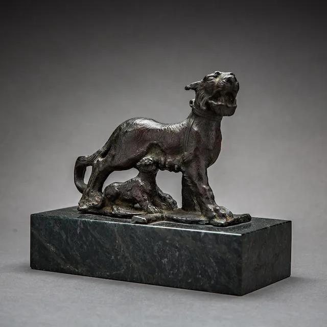 Roman Bronze Sculpture of a Panther, view 3