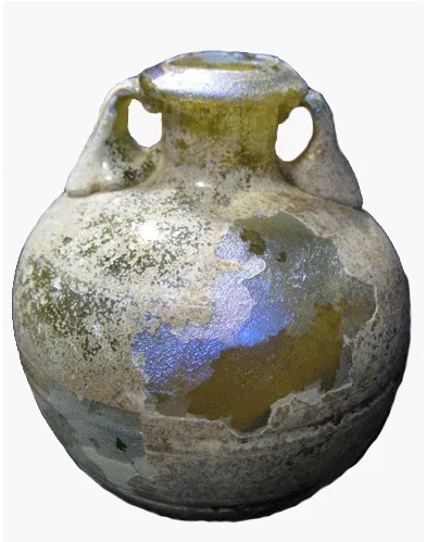 Sand-Core Formed Glass Amphoriskos — view 2