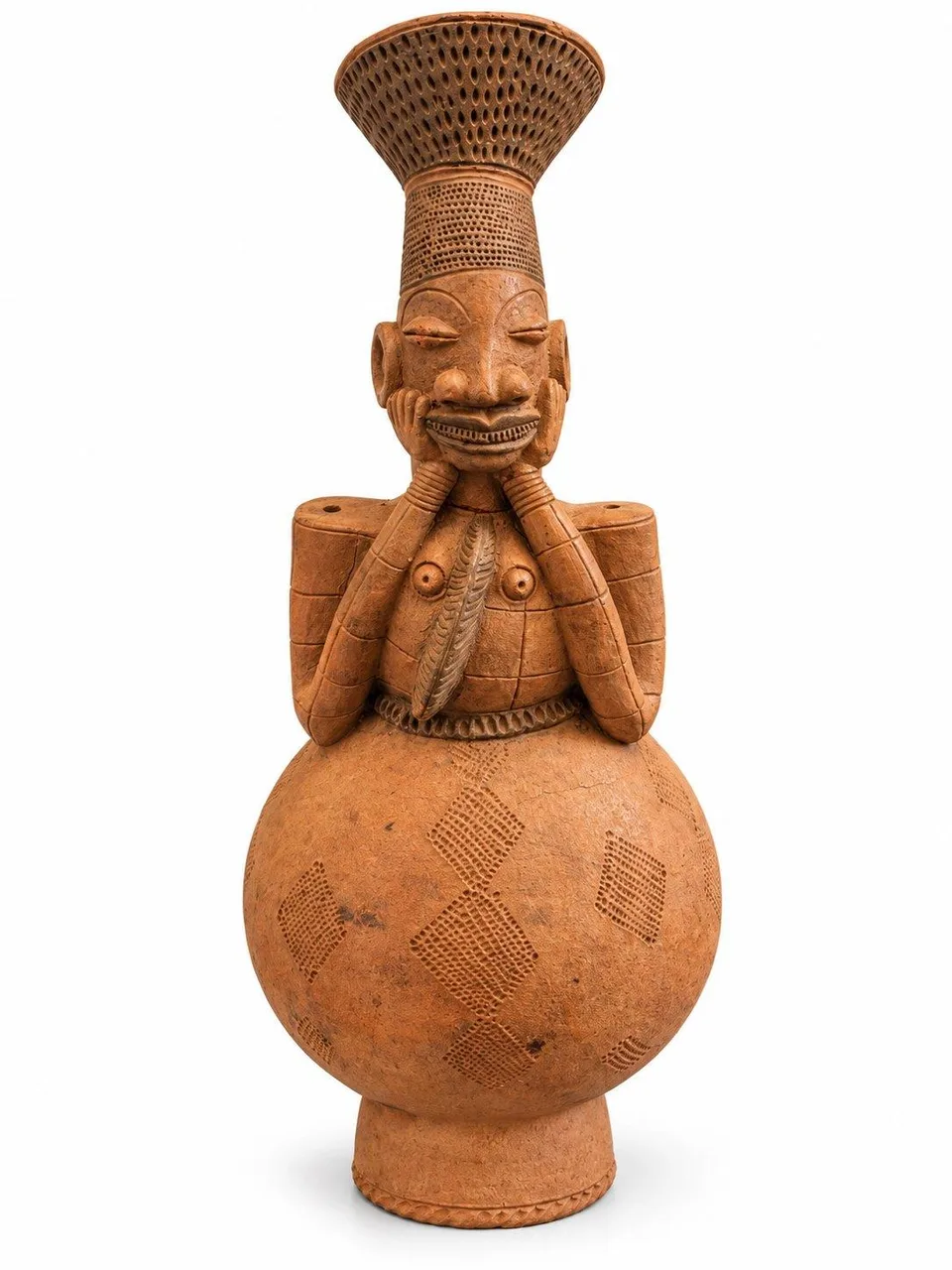 Hands to the Cheeks, Mangbetu-Style Vessel