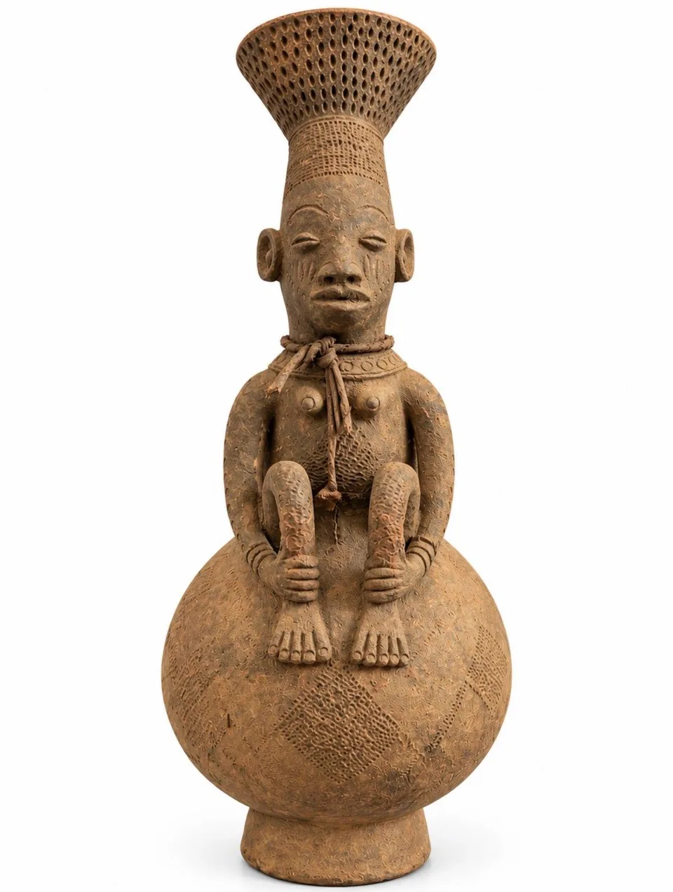 Embracing the Knees, Mangbetu-Style Vessel
