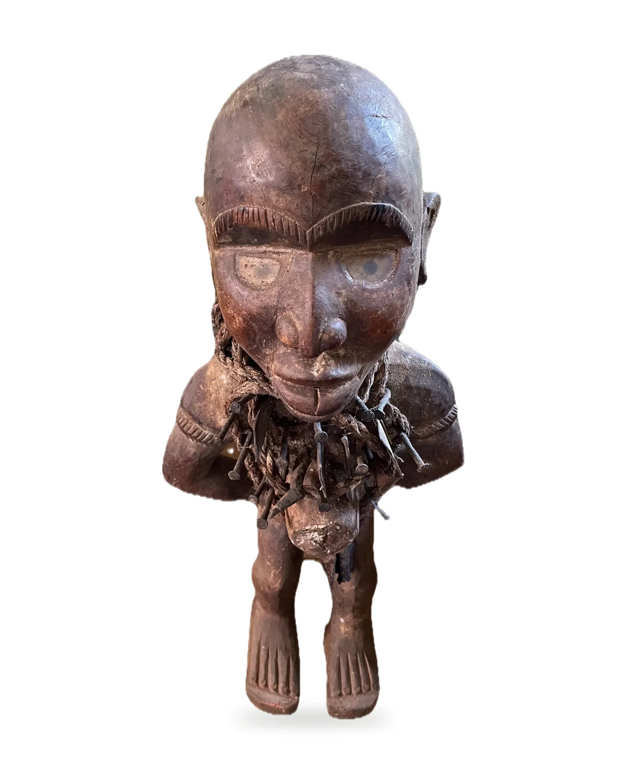 Fibre-Bound Power Figure (Nkisi), front view