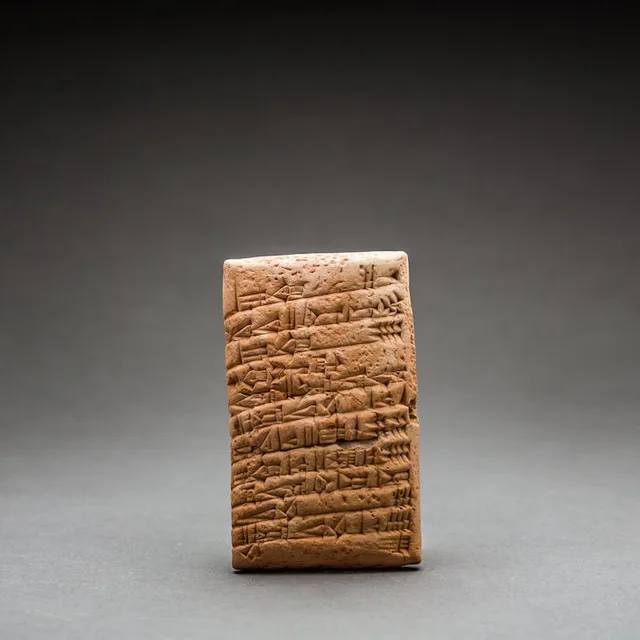 Sumerian Cuneiform Tablet Recording Palace Accounts, view 2