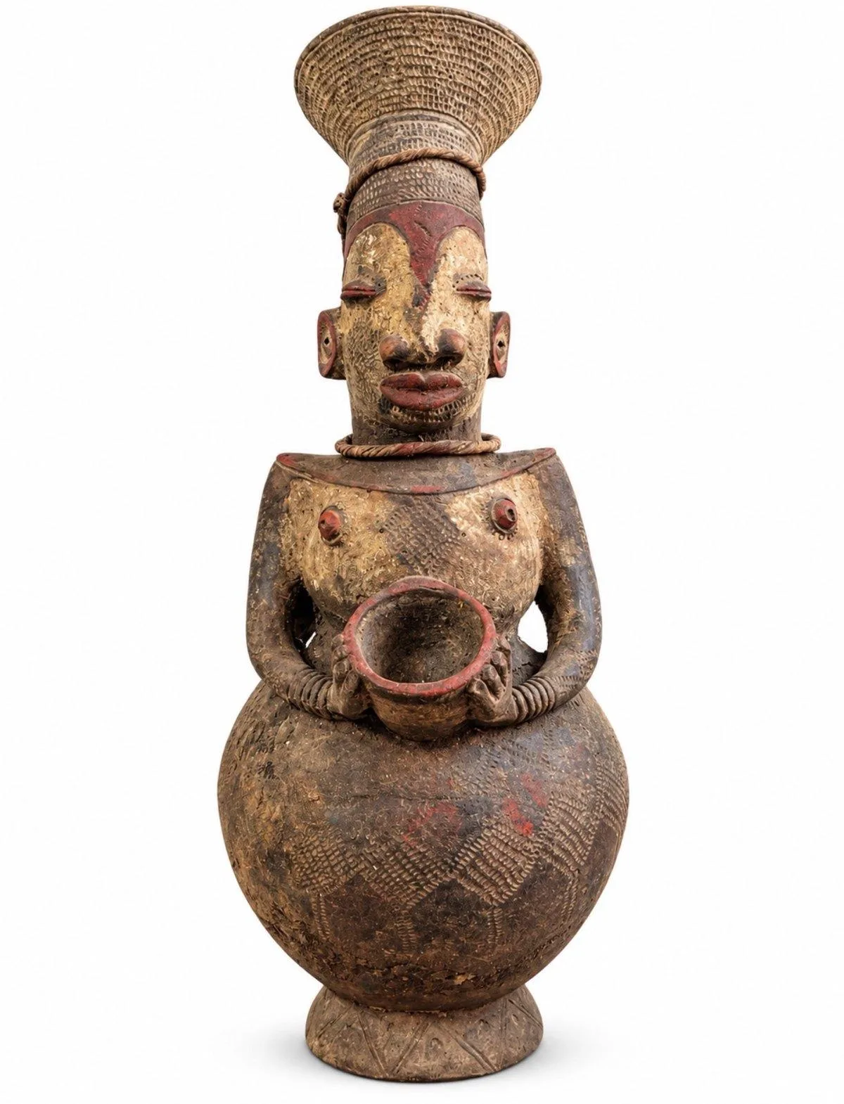 The Offering Bearer, Mangbetu Vessel, front