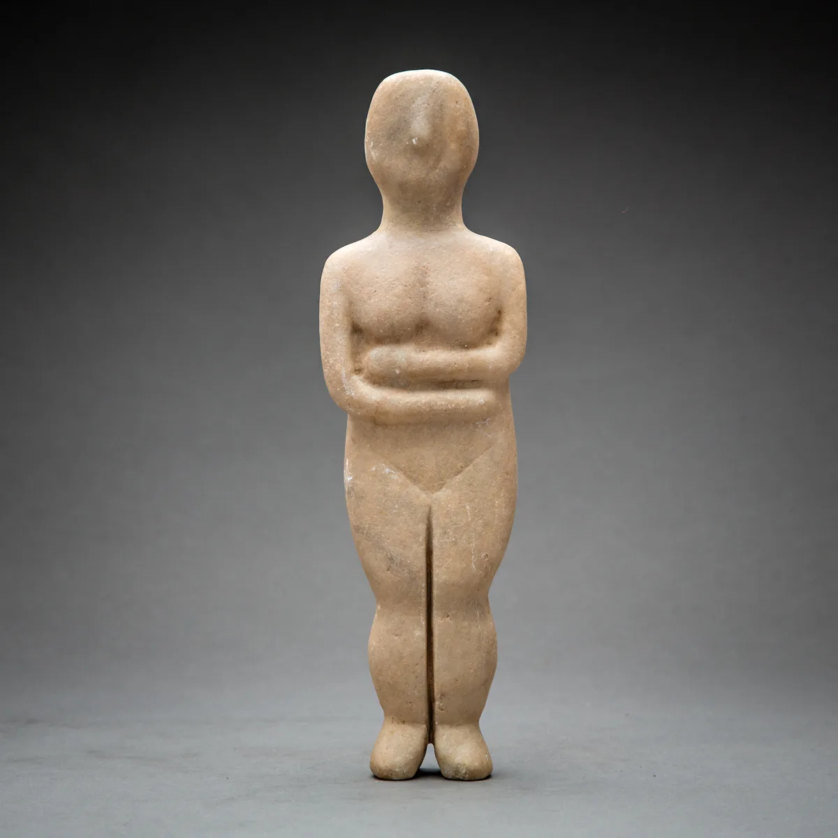 Cycladic Marble Figure, view 1