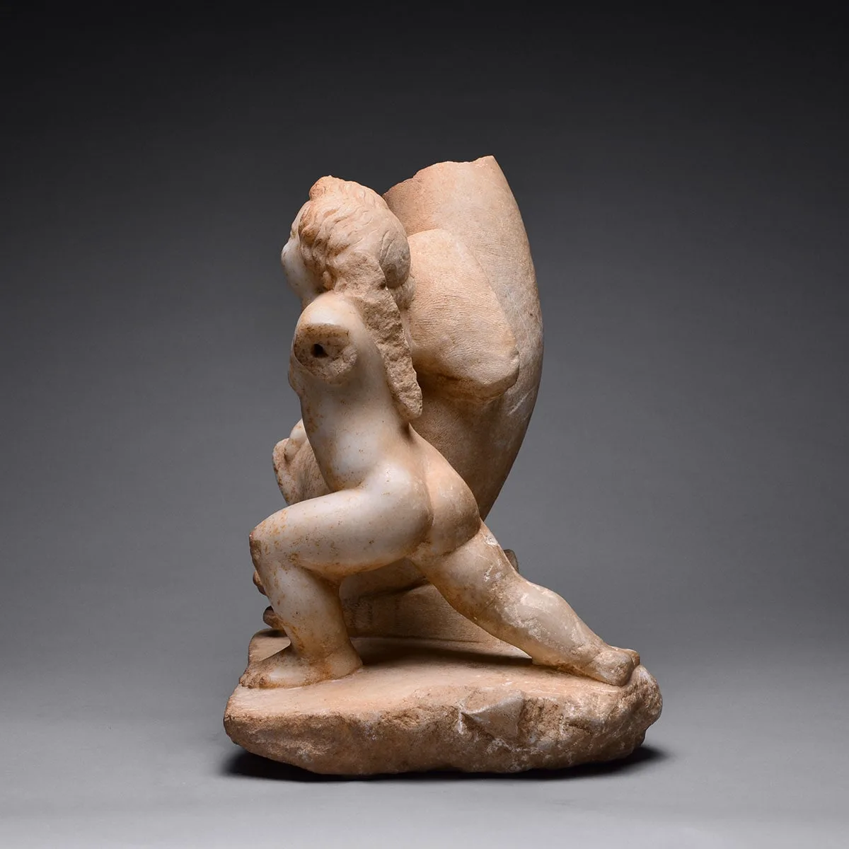 Sculpture of Cupid with a Dolphin, view 4