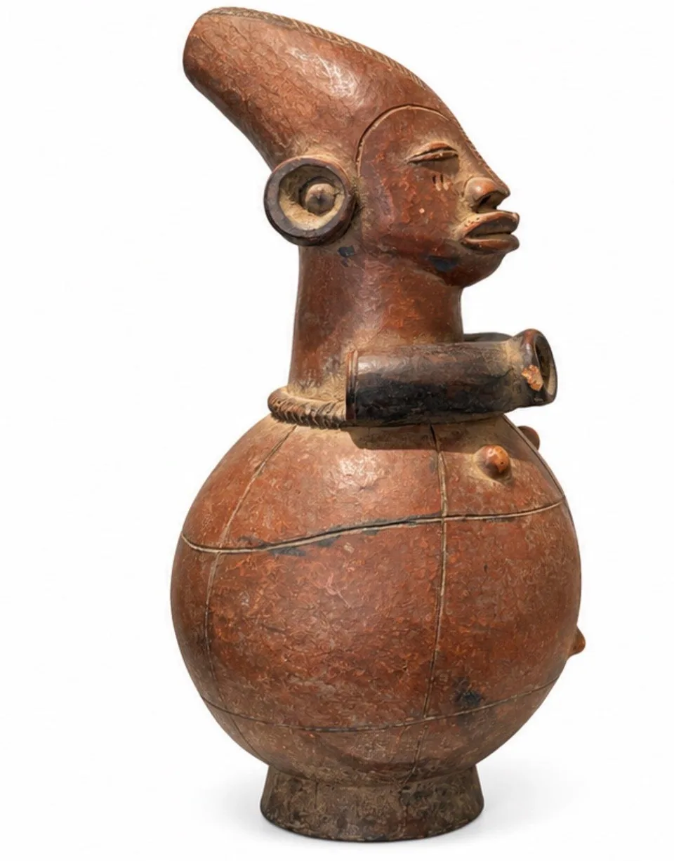 The Red Vessel with Spout, Mangbetu