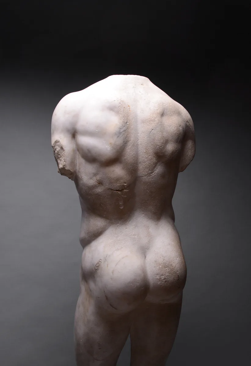 Roman Marble Torso of a Nude Male, view 6