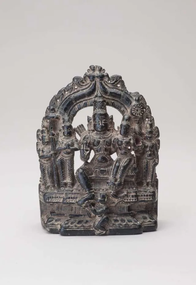 Rama and Sita Supported by Hanuman