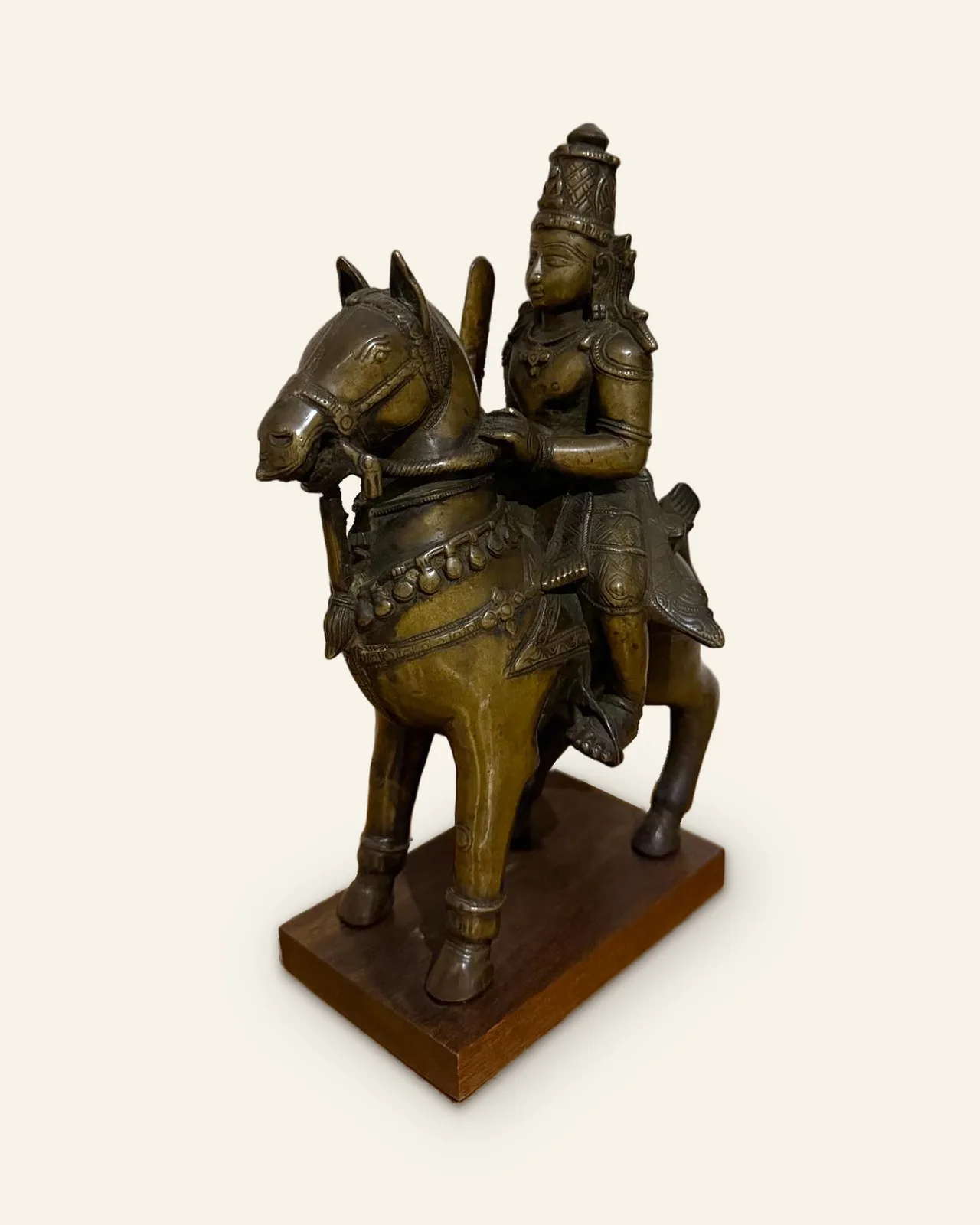 Khandoba on horseback, front left