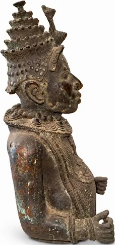 Royal Bust with Tiered Crown, Benin Court Style, other profile