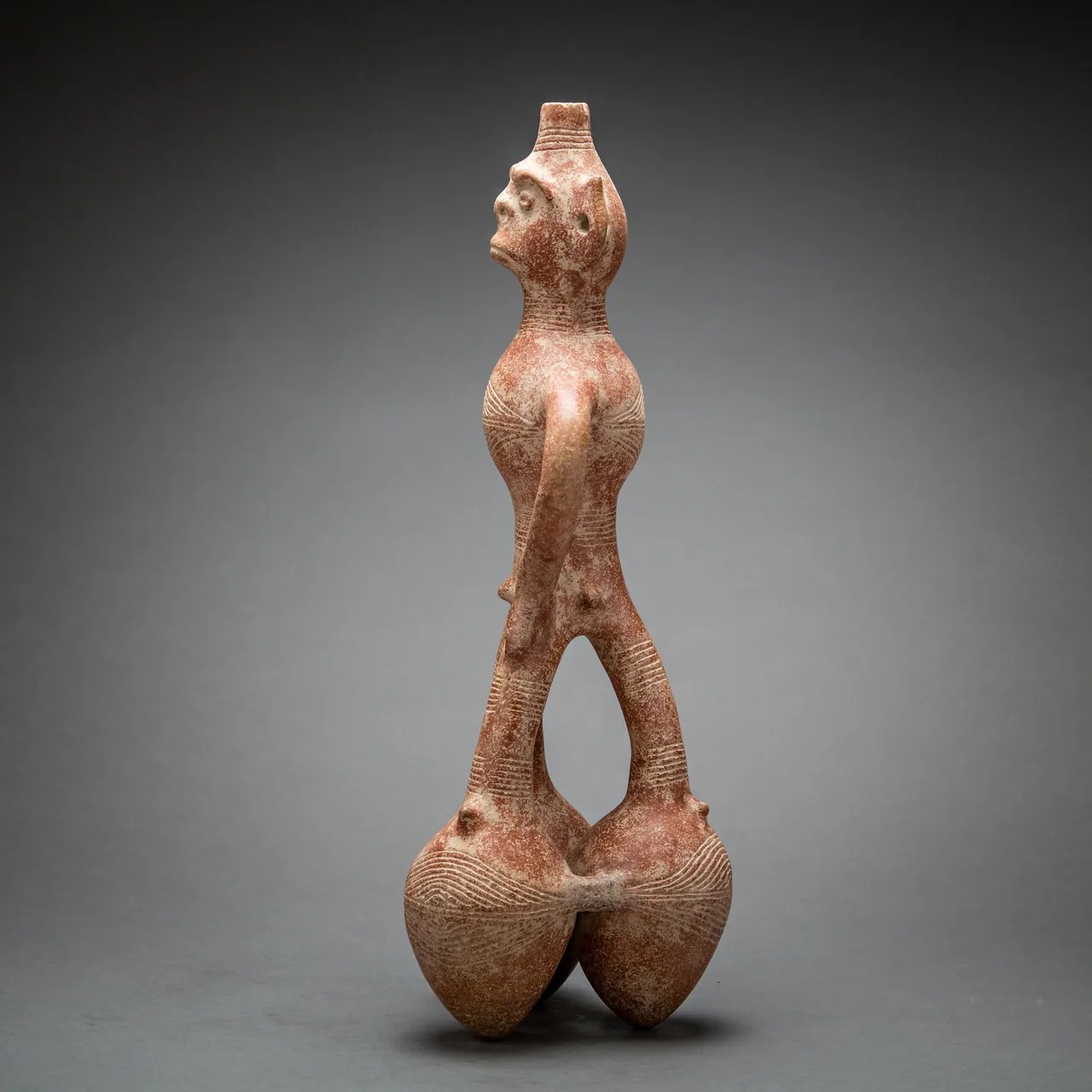 Cypriot Bronze Age Anthropomorphic Vessel, view 5