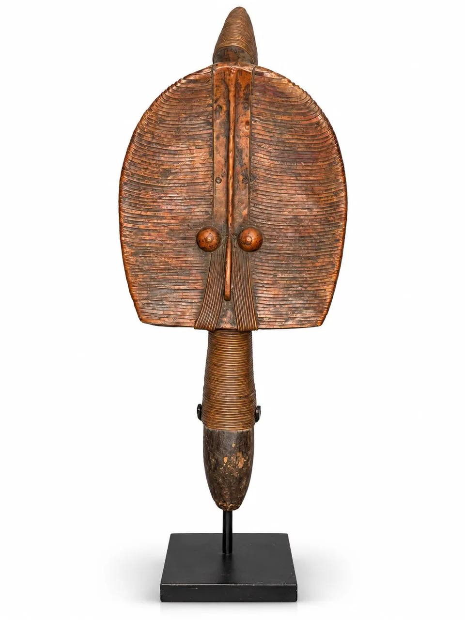 Reliquary Guardian Figure in Copper Wire, Bakota