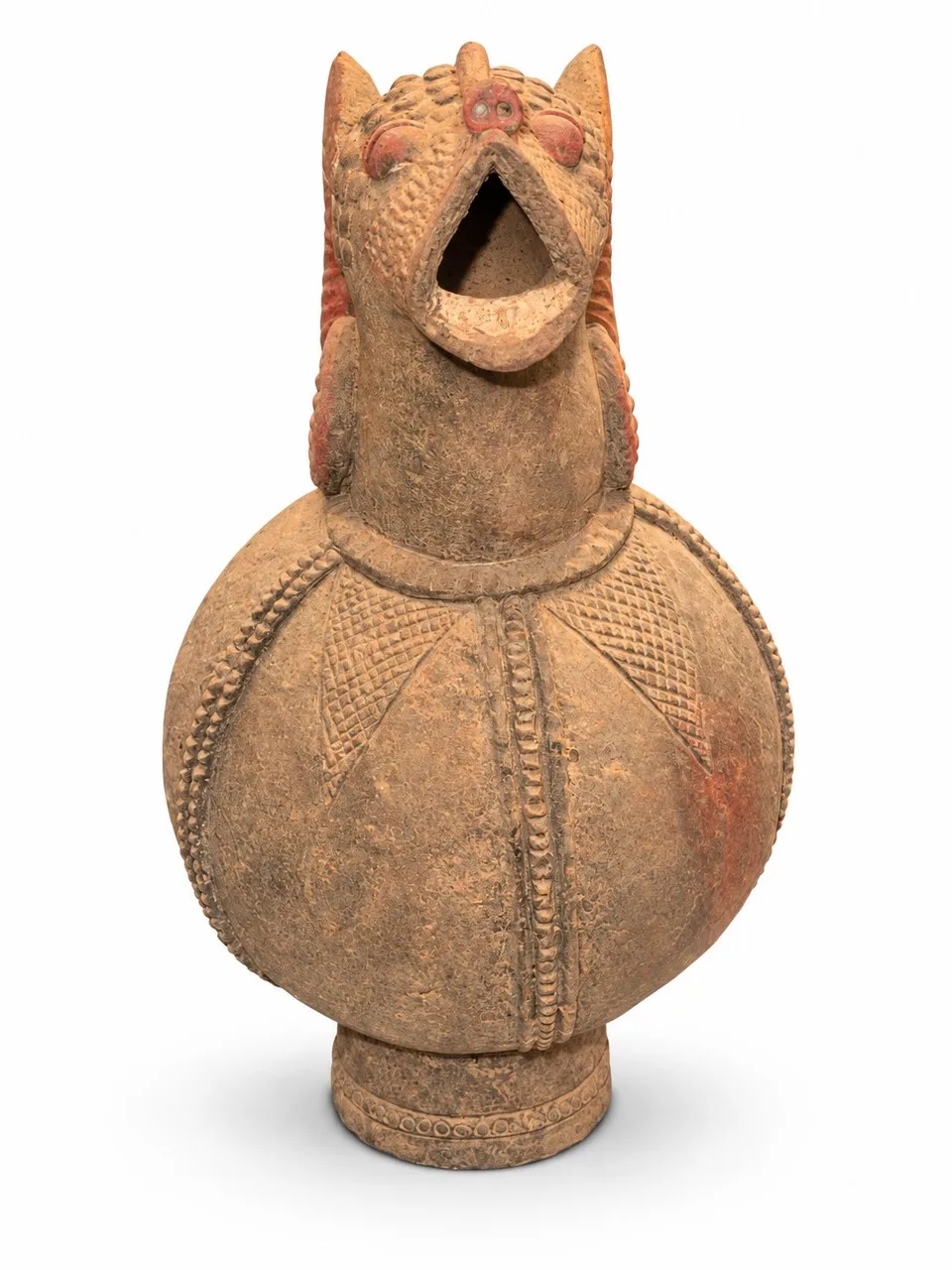 Terracotta Vessel with a Ram’s Head, front