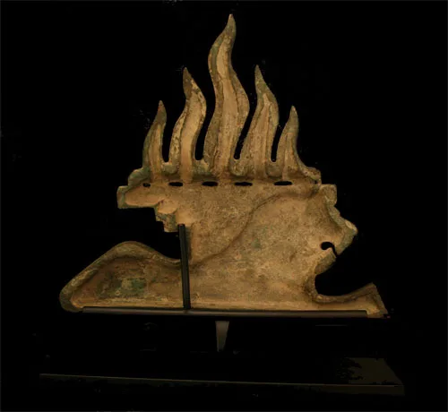 Graeco Roman Bronze Sculpture Of a Lion, view 3