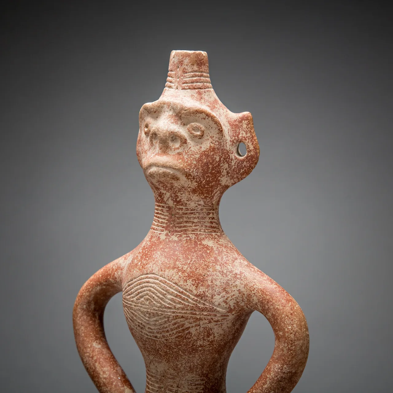 Cypriot Bronze Age Anthropomorphic Vessel, view 2