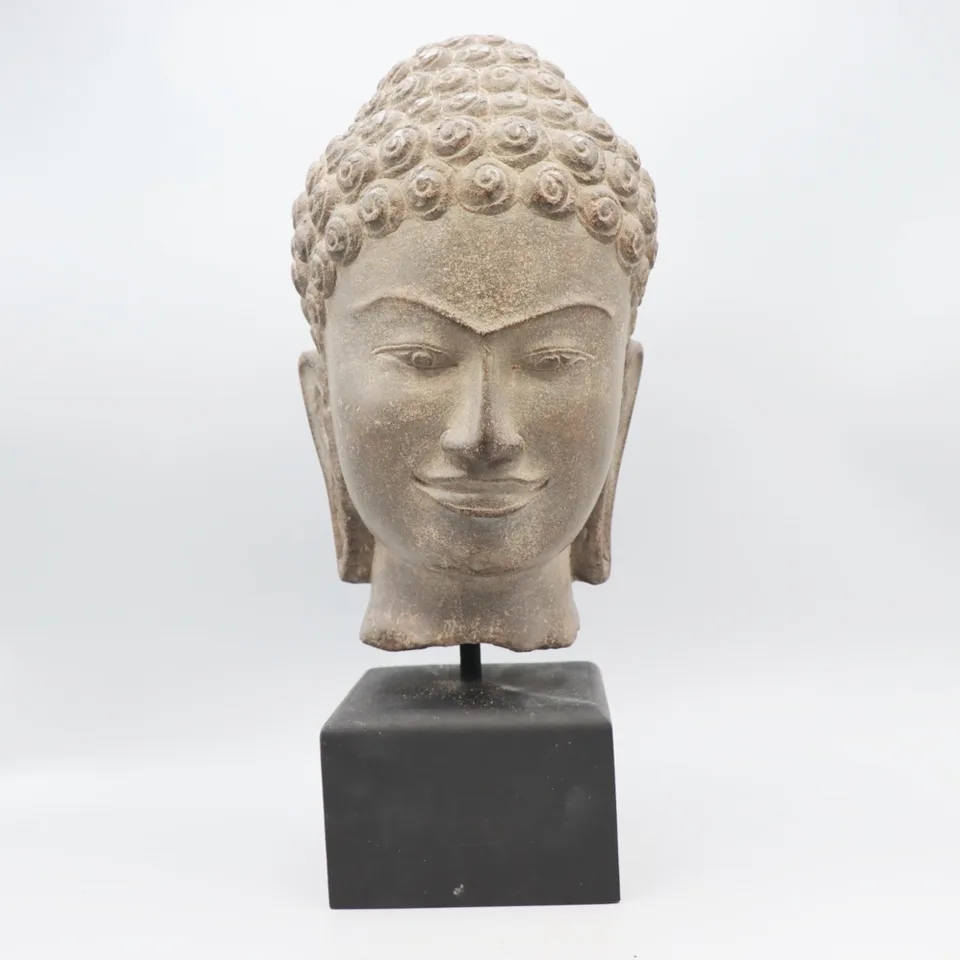 Khmer Portrait Bust of the Buddha, view 1