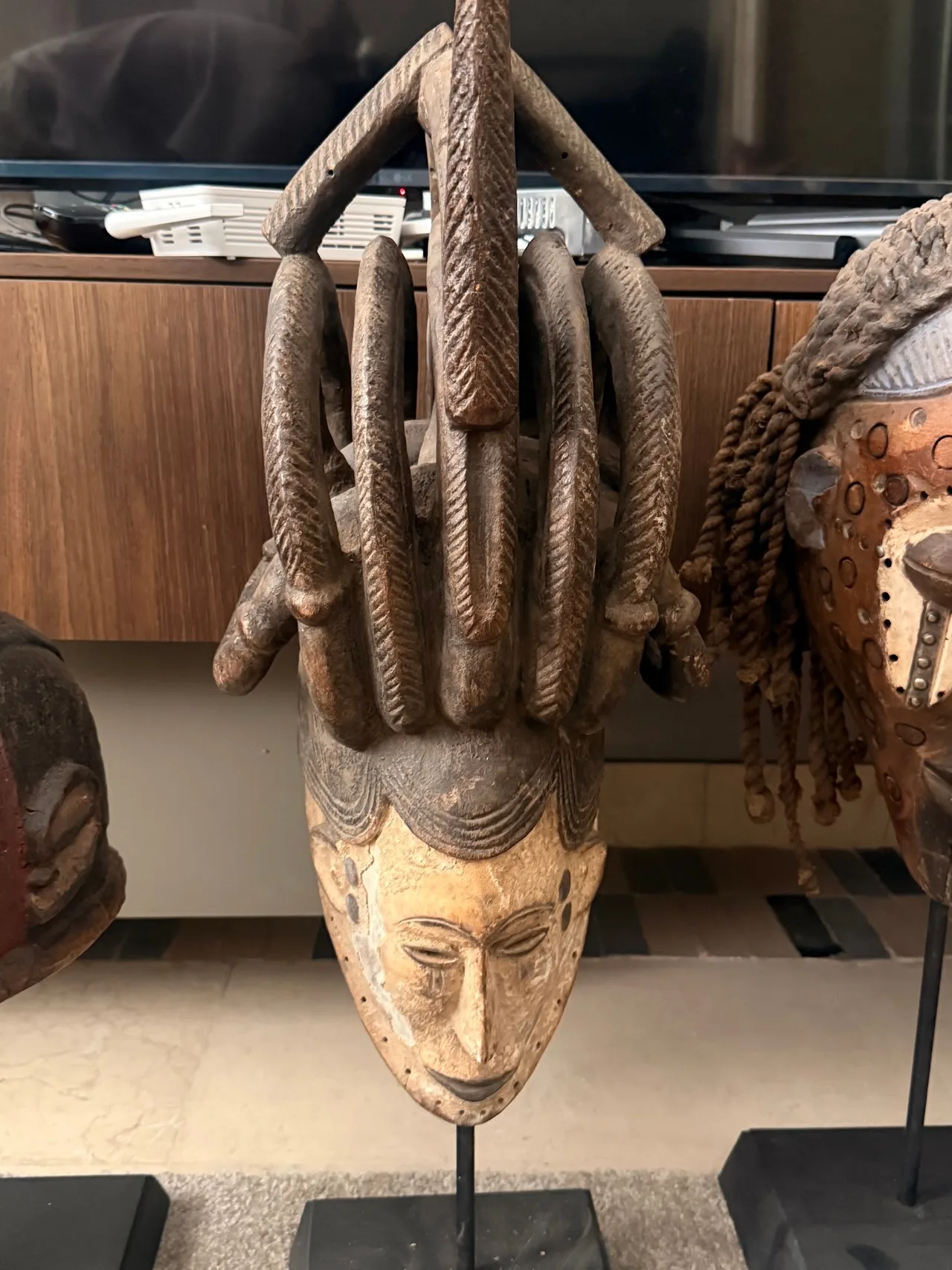 Masque portrait Baoulé (style Ndoma/Mblo)