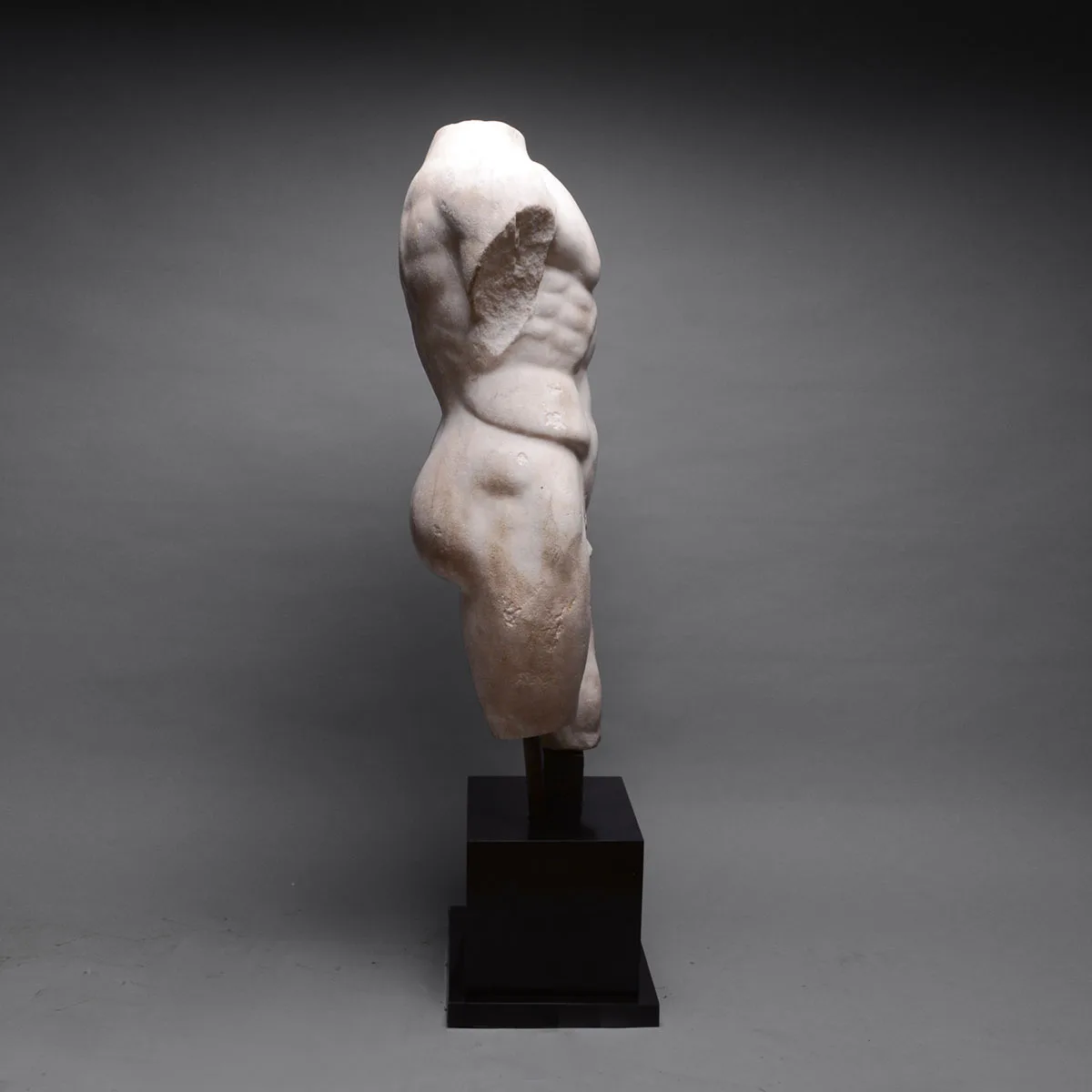 Roman Marble Torso of a Nude Male, view 4