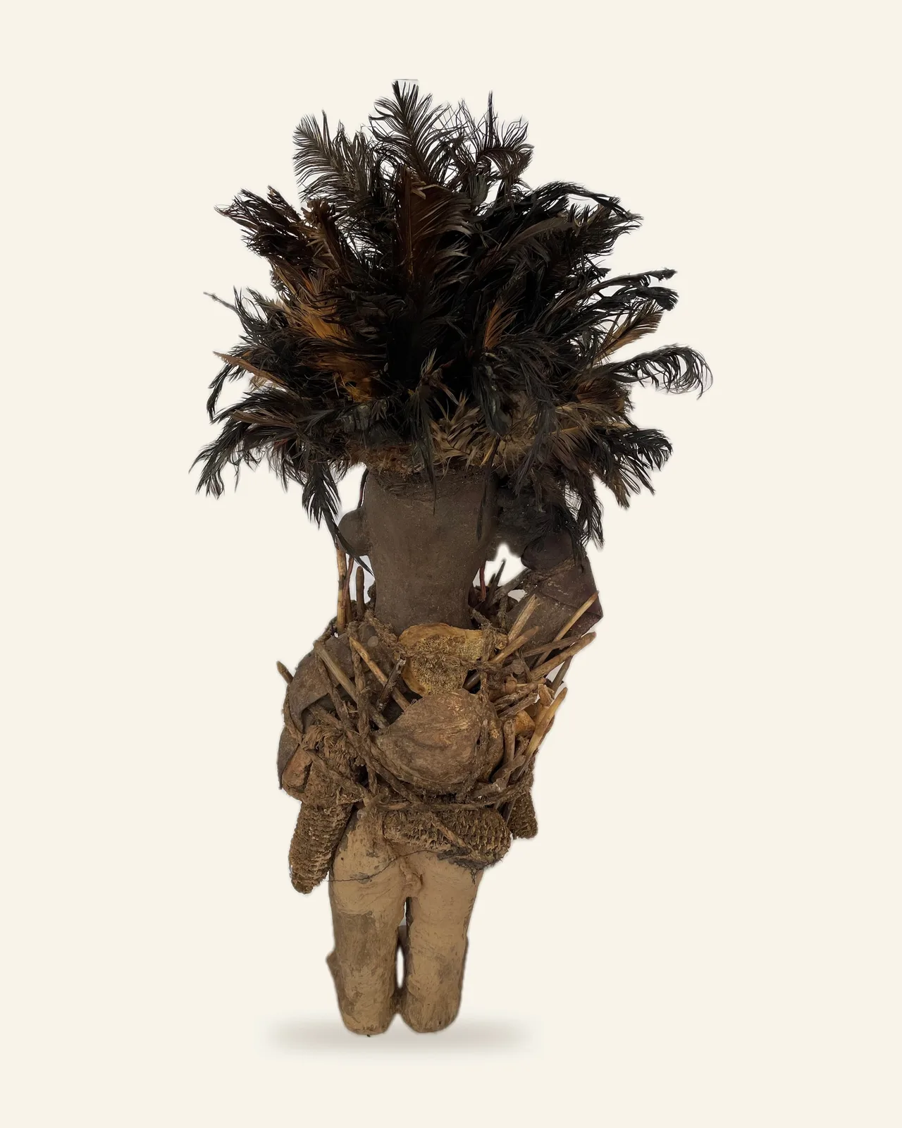 Pair of Nkisi, Kongo, second figure, back view