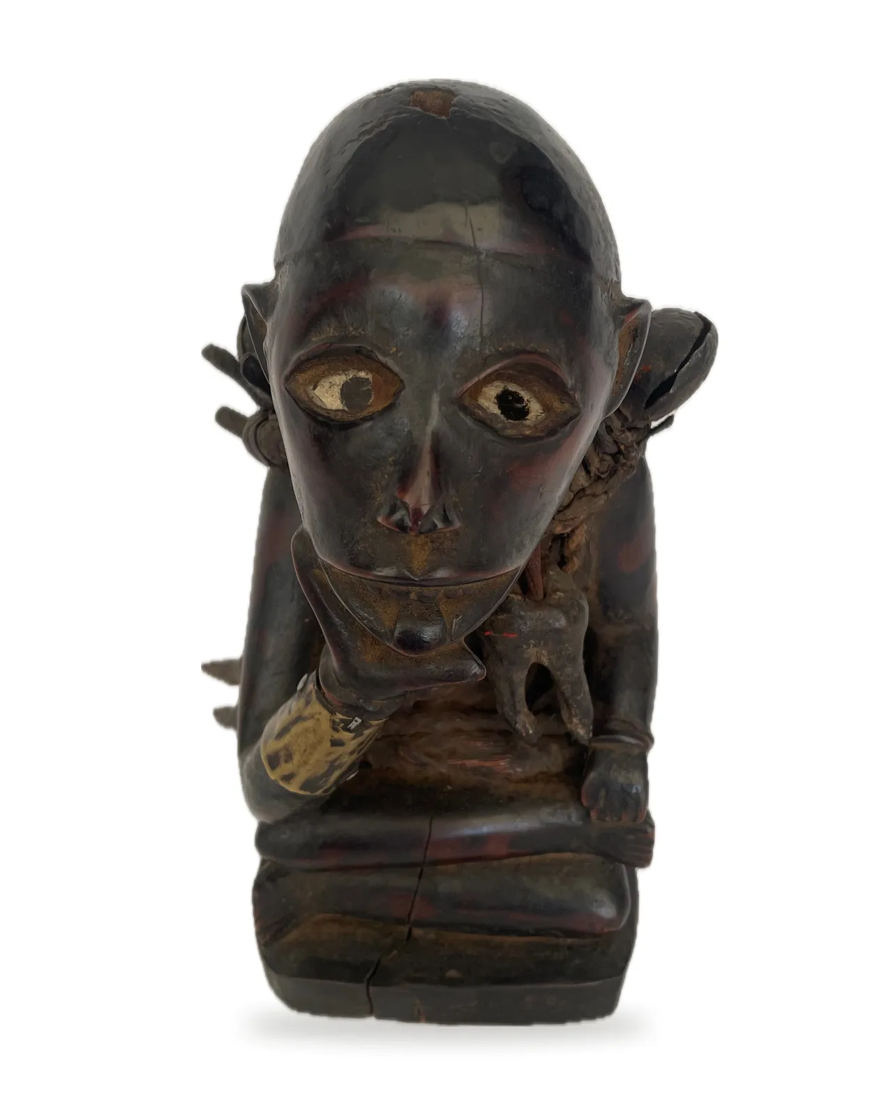 Seated Figure with Hand to Chin (Nkisi), front view