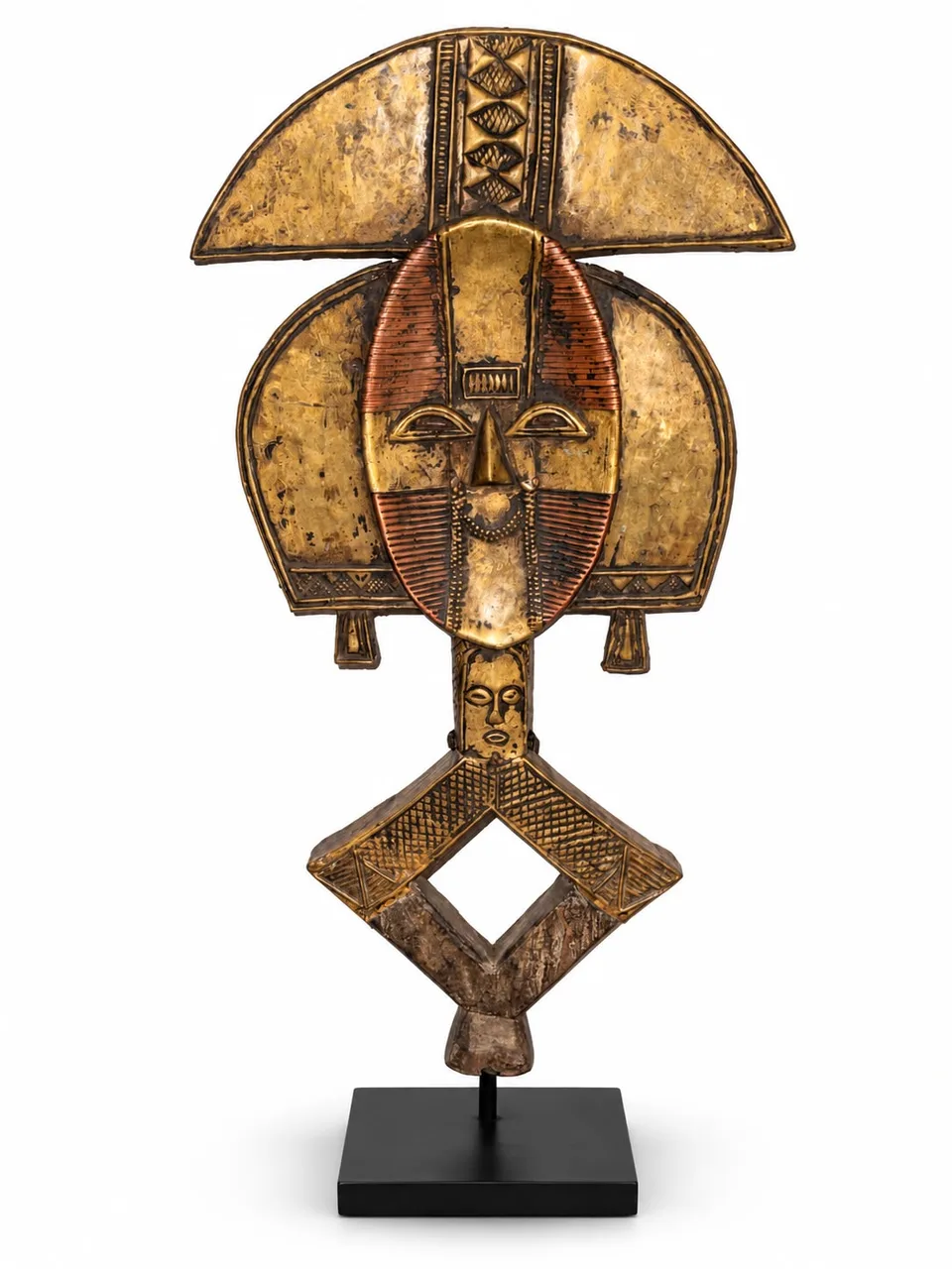 Reliquary Guardian Figure with Crescent Crest, Bakota