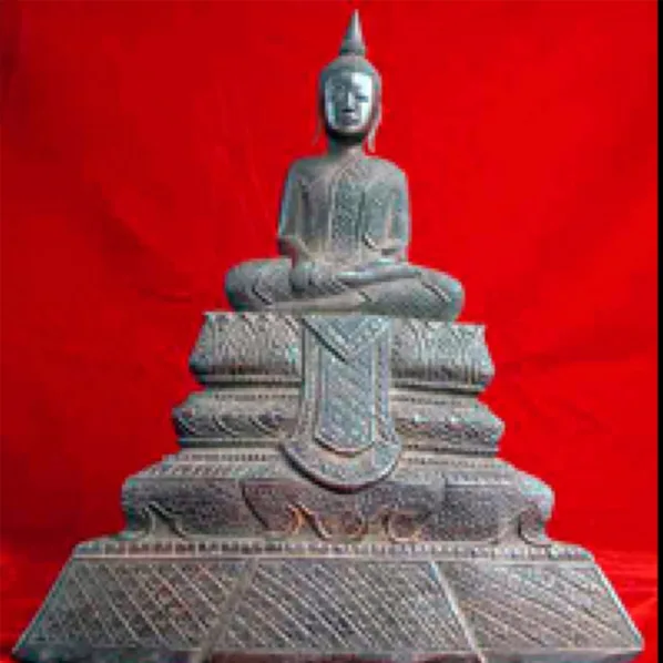 Silver Sculpture of the Buddha