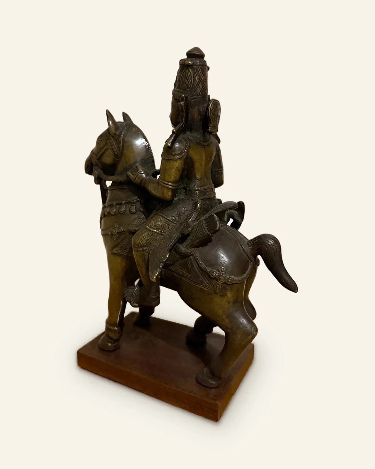 Khandoba on horseback, left rear
