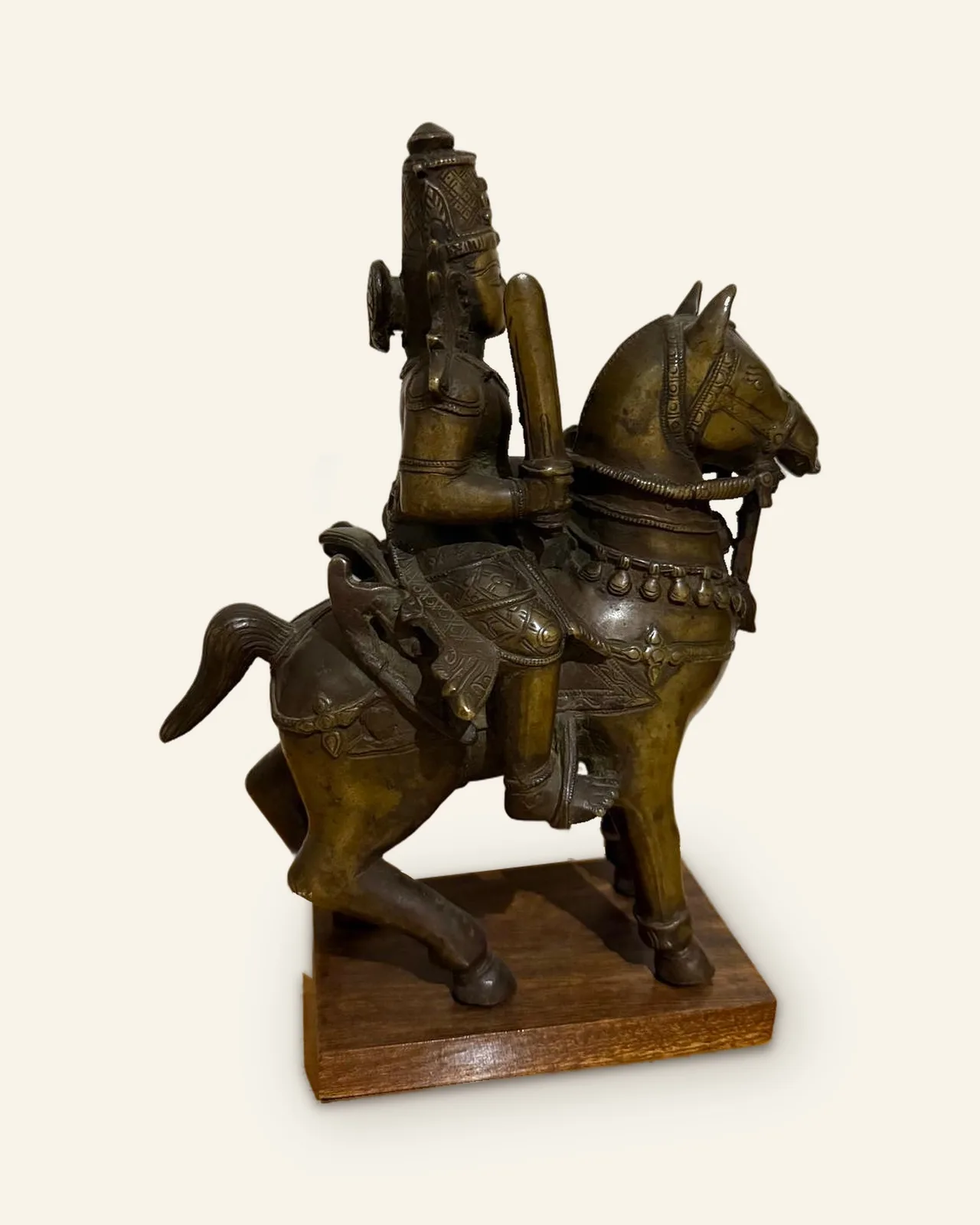 Khandoba on horseback, right front