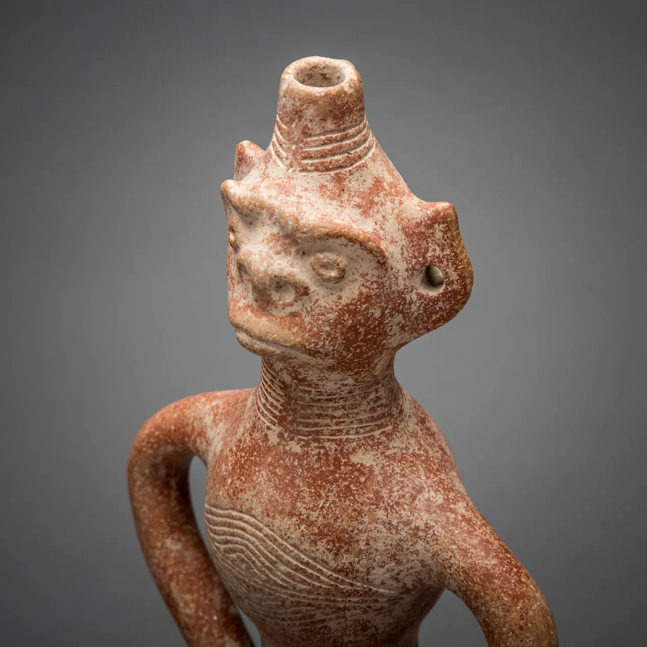 Cypriot Bronze Age Anthropomorphic Vessel, view 3