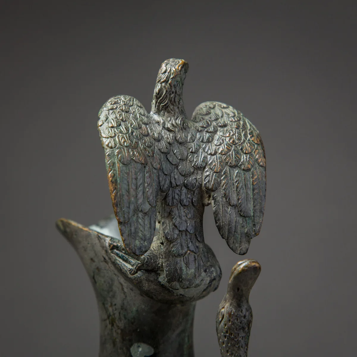 Bronze Ewer with Bird Finial and Handle, view 6