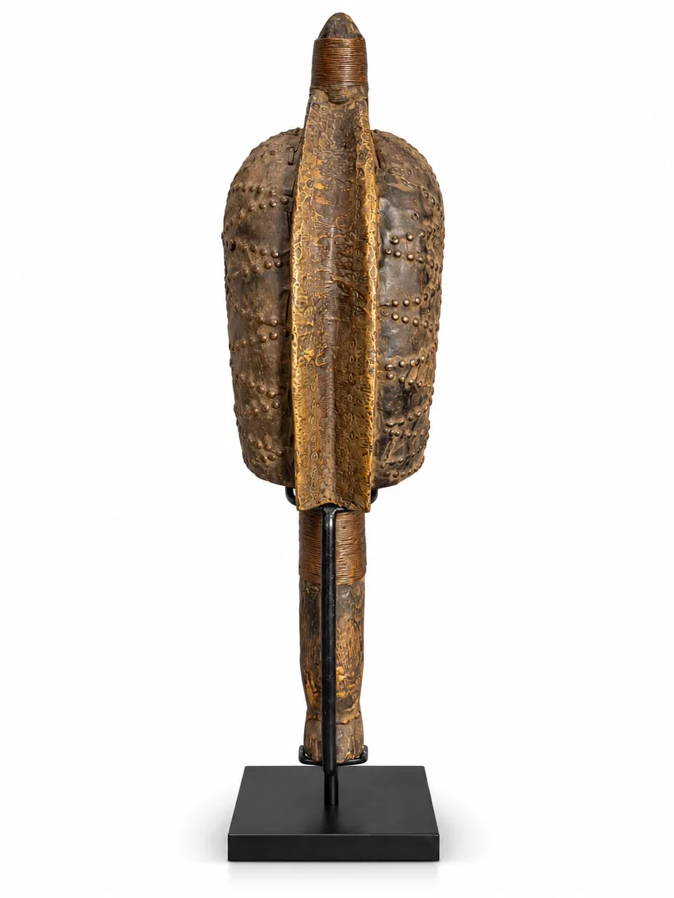 Reliquary Guardian Figure with Brass Eyes, Bakota, reverse