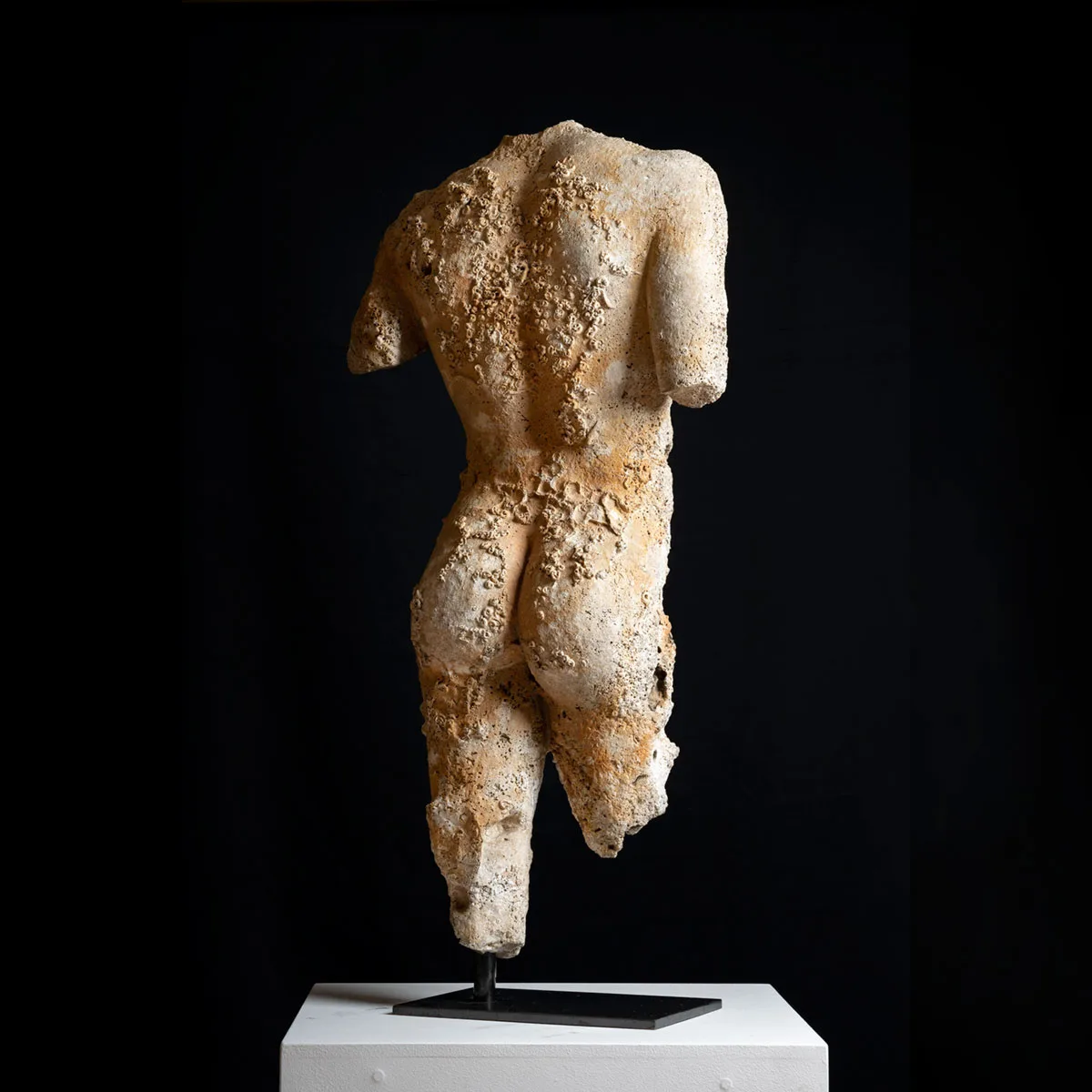 Hellenistic Marble Torso of a Man, view 2