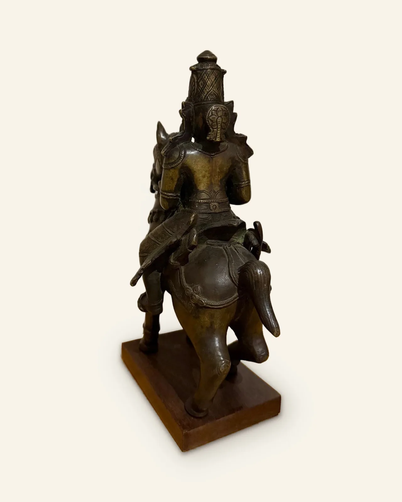 Khandoba on horseback, rear left