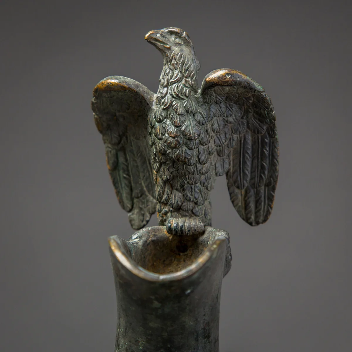 Bronze Ewer with Bird Finial and Handle, view 7