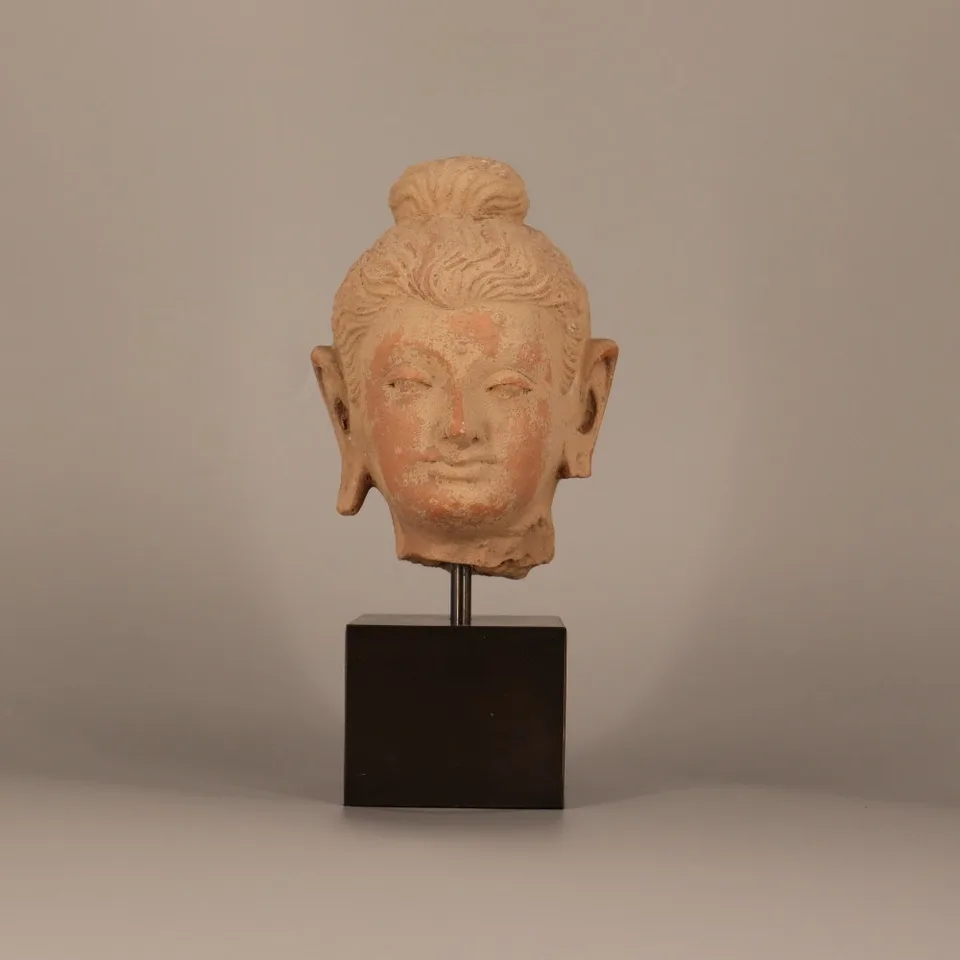 Gandharan Terracotta Buddha Head