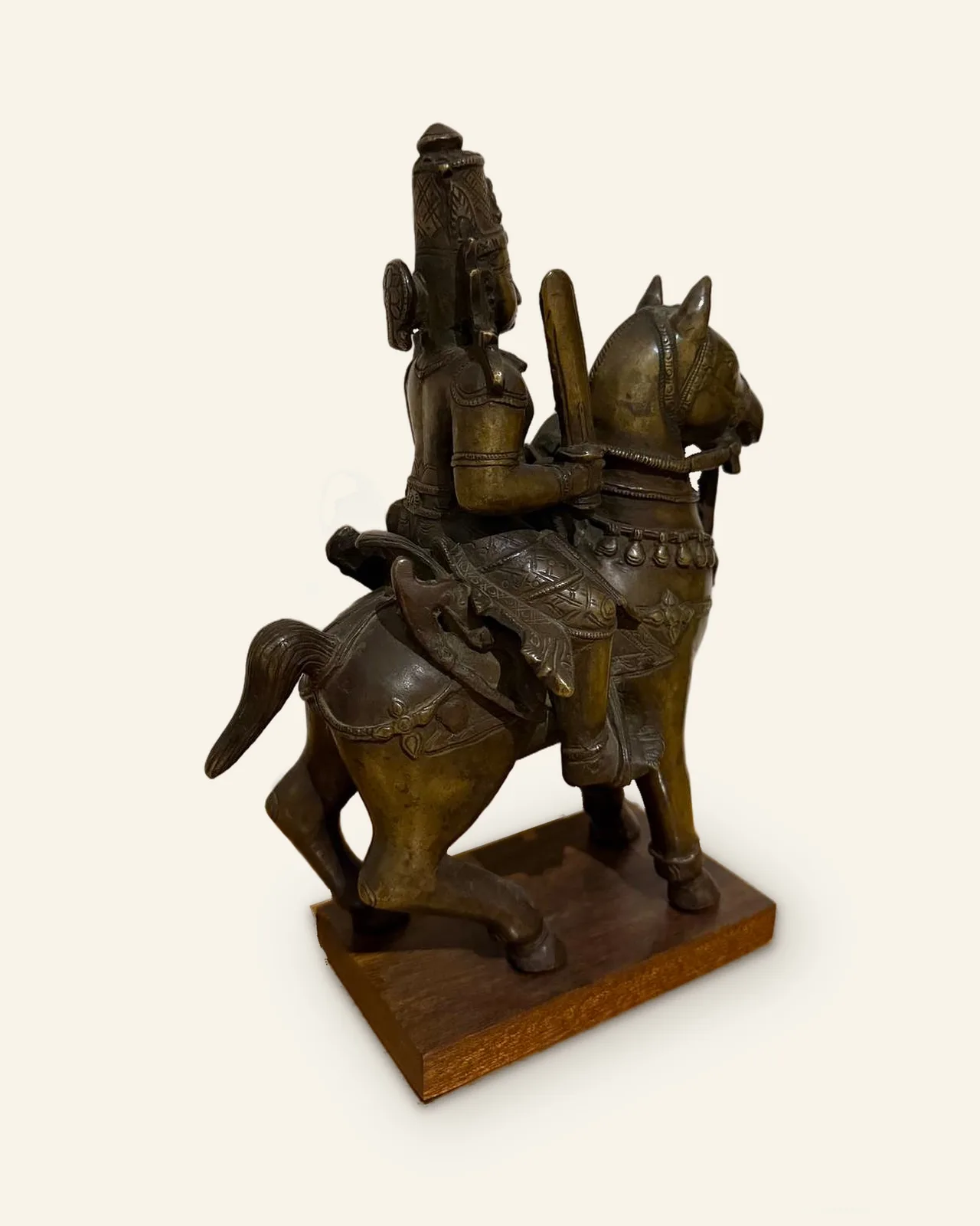 Khandoba on horseback, right rear