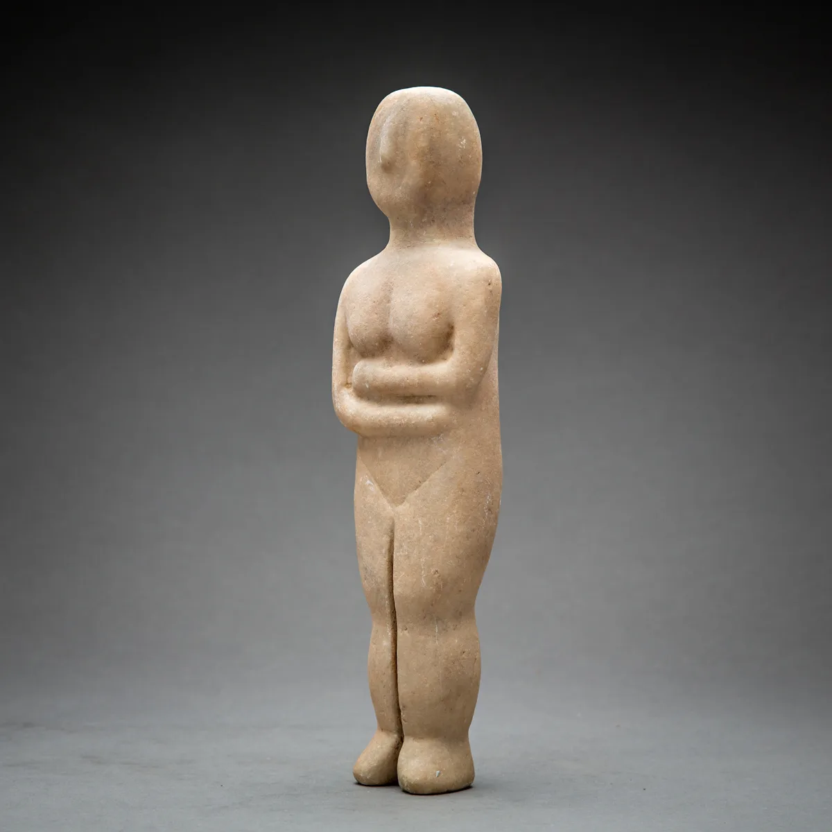 Cycladic Marble Figure, view 4