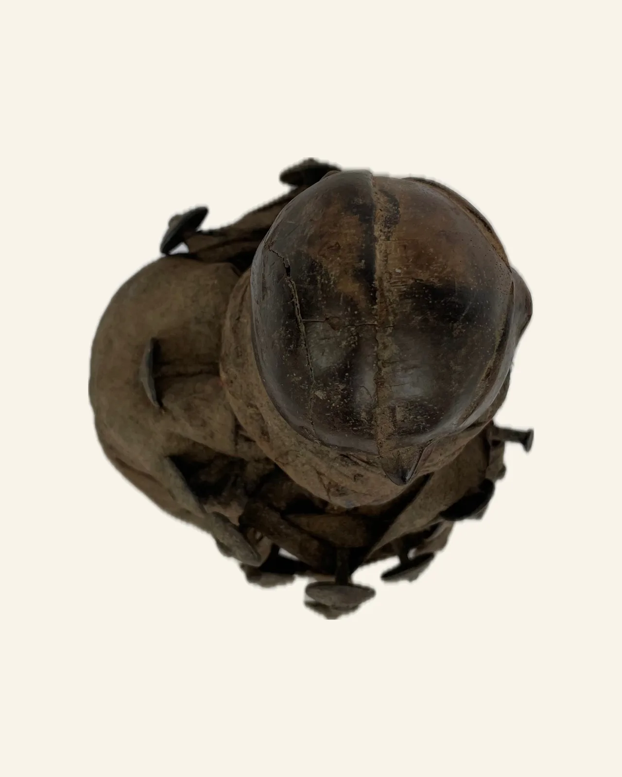Nkisi Nduda, Kongo (Yombe / Vili Style), seen from above
