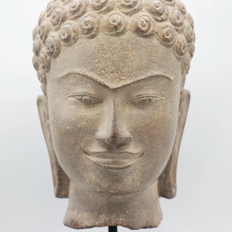 Khmer Portrait Bust of the Buddha, view 9