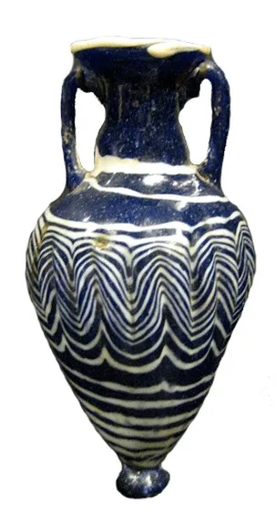 Sand-Core Formed Glass Amphoriskos