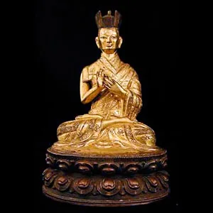 Tibetan Gilt Bronze Karmapa