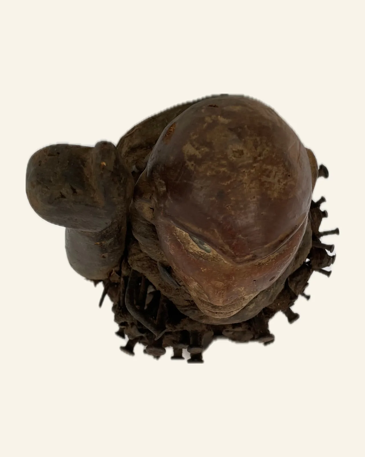 Nkisi Nduda, Kongo (Yombe / Vili Style), seen from above