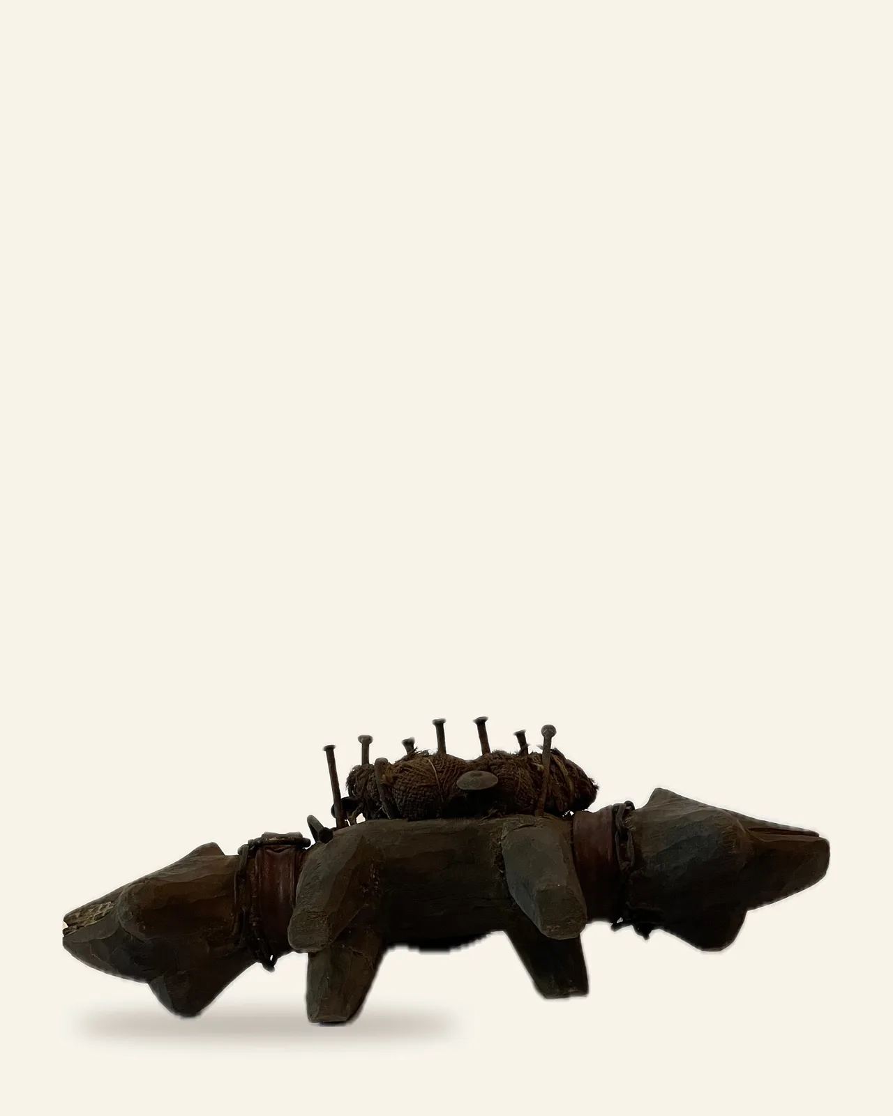 Nkisi Nkondi, Two-Headed Dog (Kozo), Kongo (Yombe / Vili Style), other side