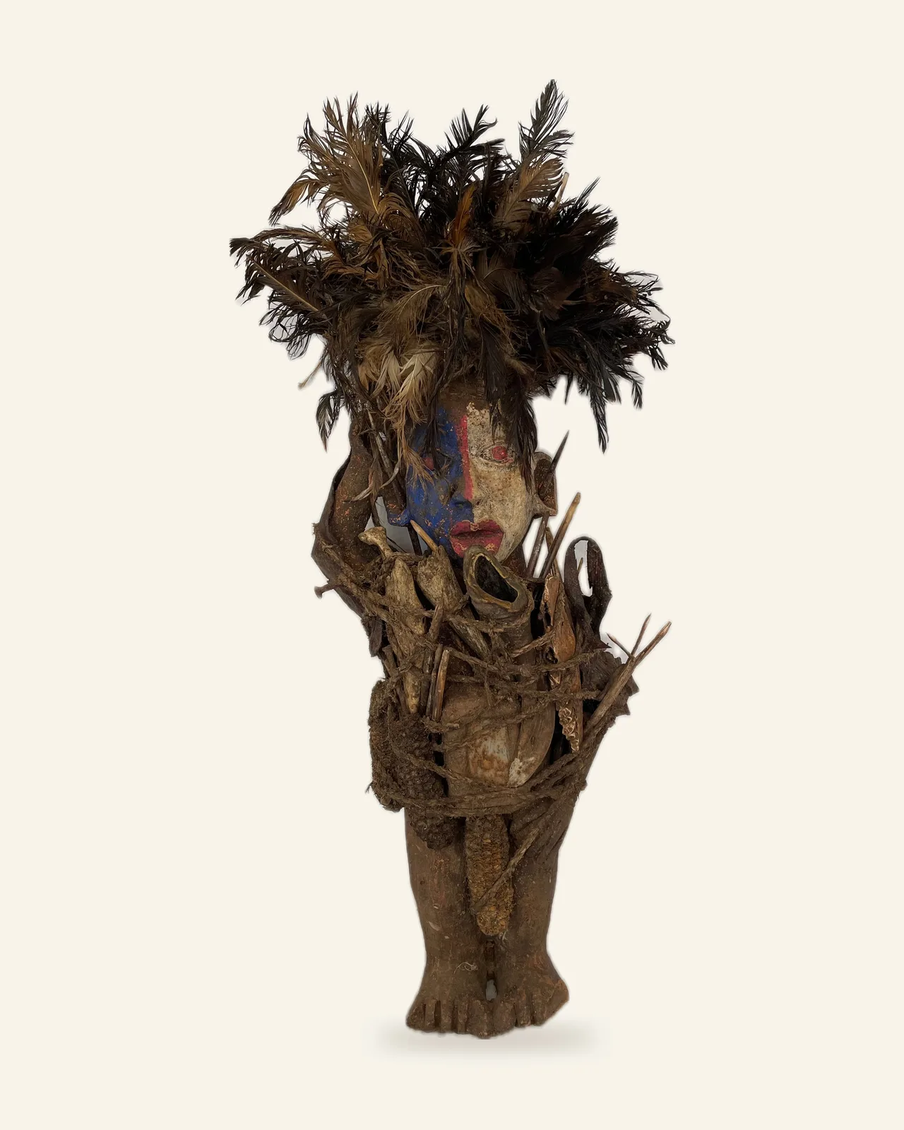 Pair of Nkisi, Kongo, first figure, front view