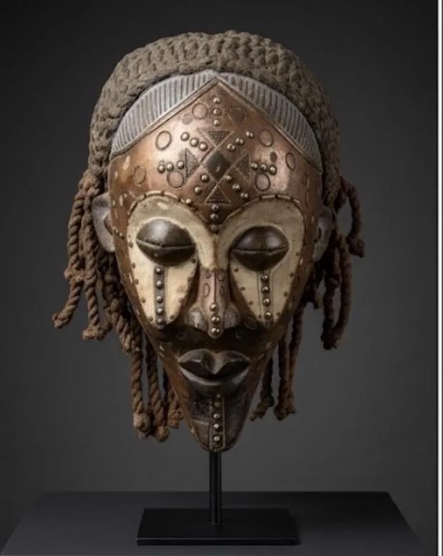 Punu Mask (also traditionally known as an Okuyi or Mukuyi mask)