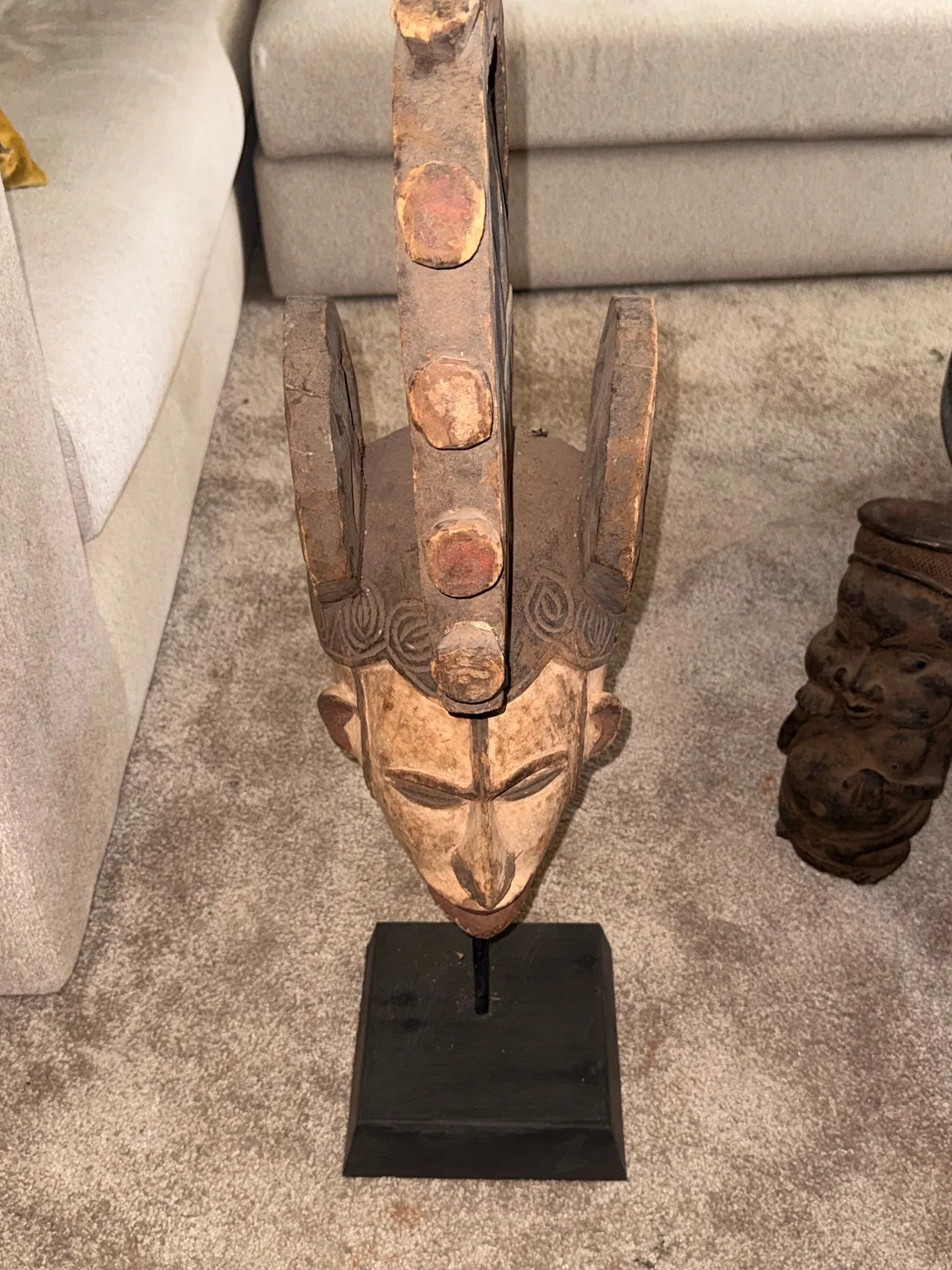 Baule/Yaure Crested Face Mask