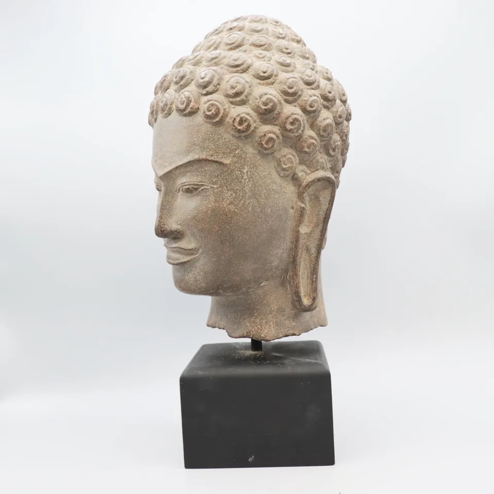 Khmer Portrait Bust of the Buddha, view 2
