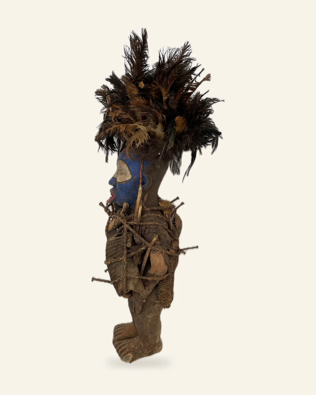 Pair of Nkisi, Kongo, second figure, side view